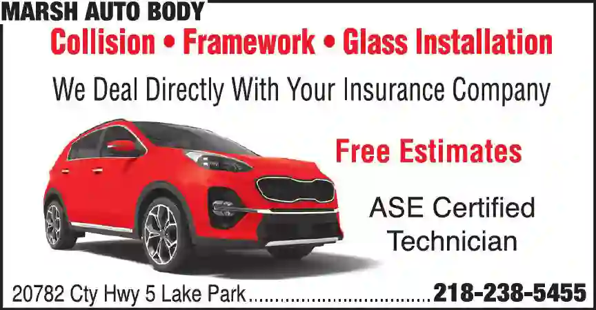 Auto Body Repair & Paint print ad for Marsh Auto Body