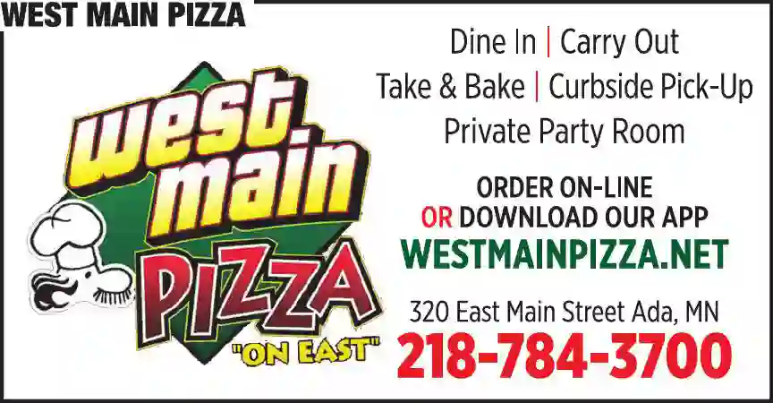 Restaurants print ad for West Main Pizza