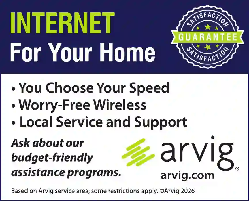 Internet Service Providers print ad for Arvig