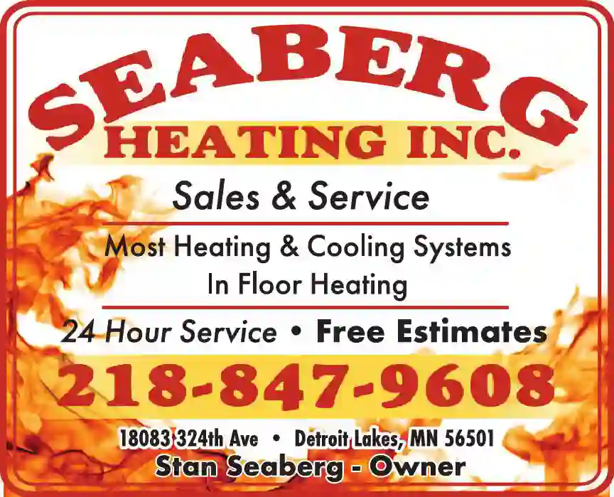 Heating Contractors print ad for Seaberg Heating Inc ^ Stan