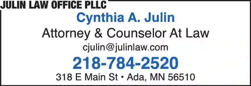 Attorneys print ad for Julin Law Office PLLC