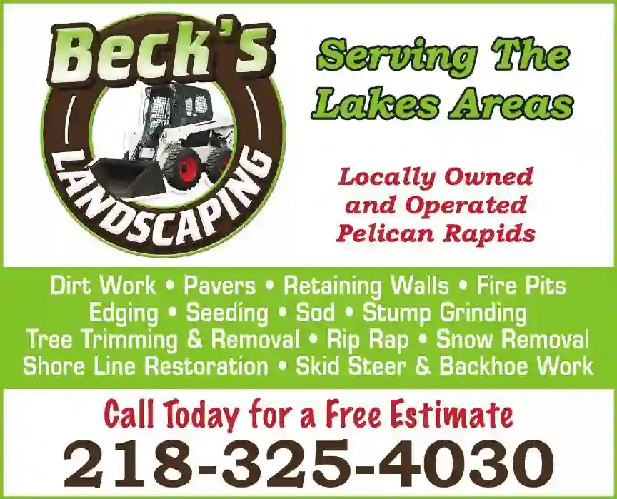 Landscape Contractors print ad for Beck's Landscaping LLC