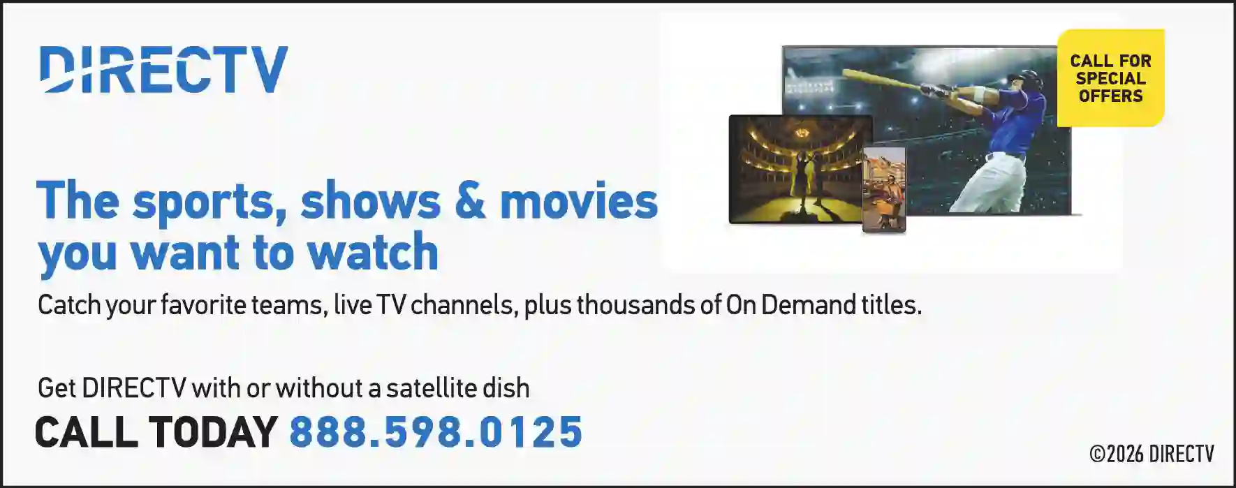 Satellite Equipment & Systems print ad for DirecTV