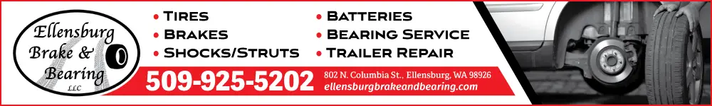 Auto Repair & Service banner ad for Ellensburg Brake & Bearing
