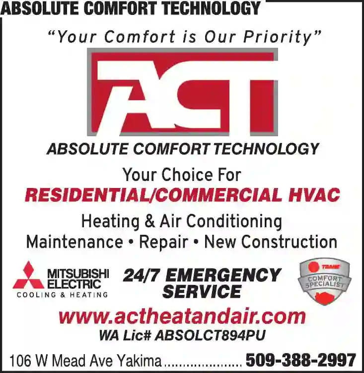 Furnaces - Heat - Sales & Service print ad for Absolute Comfort Technology