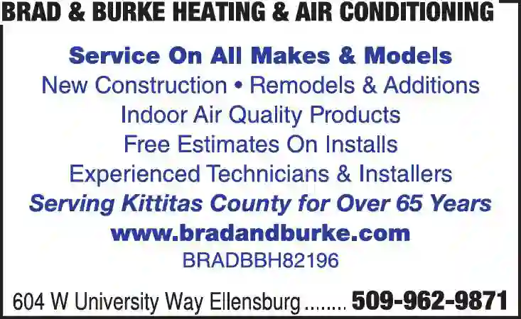 Air Conditioning - Contractors print ad for Brad & Burke Heating & Air Conditioning