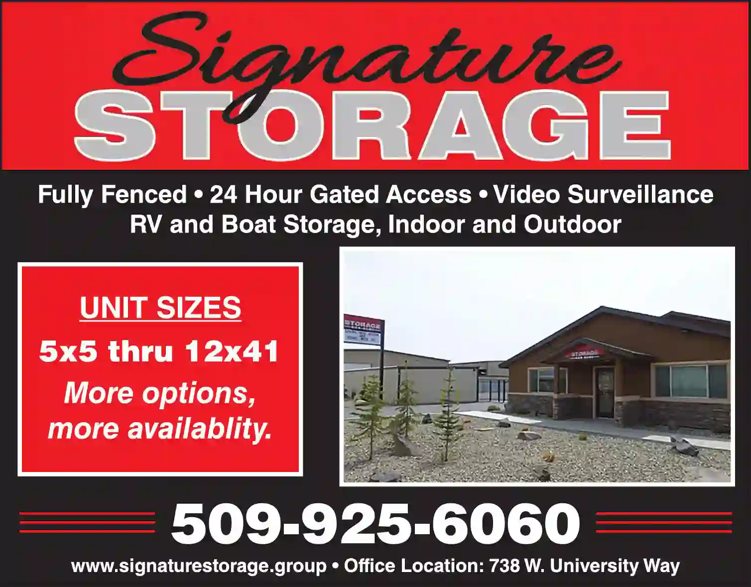 Storage - Household & Commercial print ad for Signature Storage