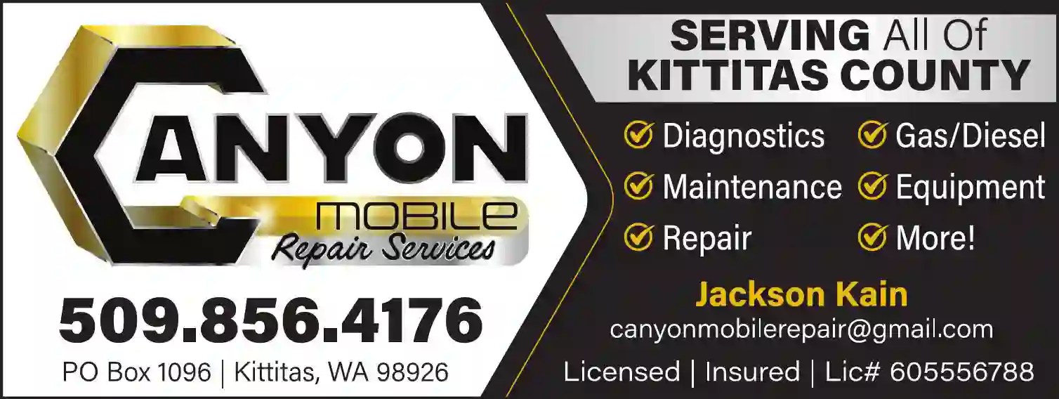 Auto - Mobile Repair & Service print ad for Canyon Mobile Repair LLC