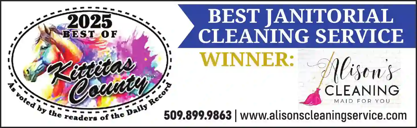 Specialty - Community Pages print ad for Alison's Cleaning Service