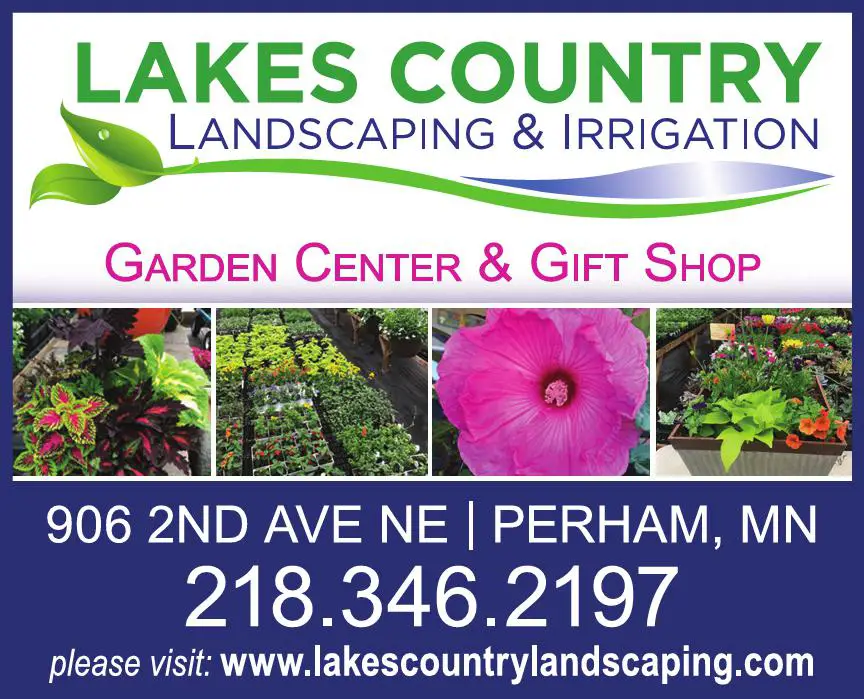 Garden Centers print ad for Lakes Country Landscaping & Irrigation