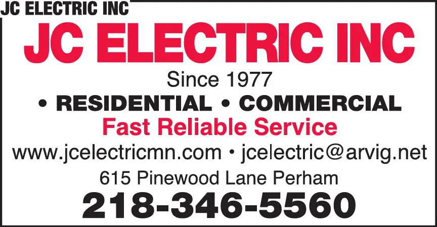 Electric Contractors print ad for JC Electric Inc