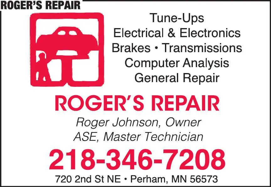 Auto Repair & Service print ad for Roger's Repair
