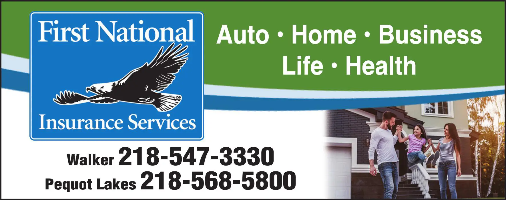 Insurance print ad for First National Insurance Services