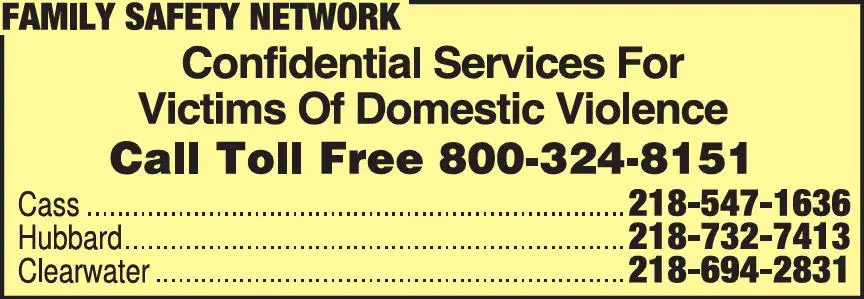 Crisis Intervention print ad for Family Safety Network