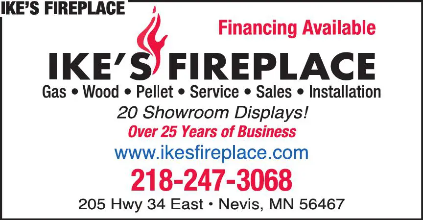 Fireplaces print ad for Ike's Fireplace