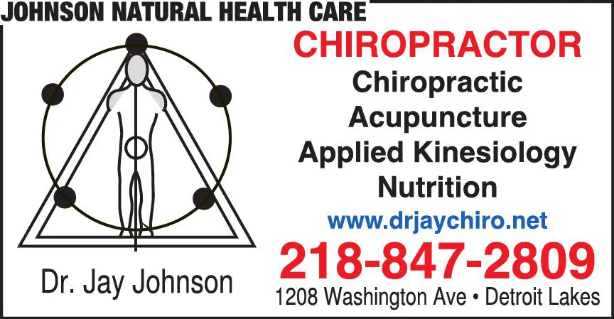 Chiropractors, D.C. print ad for Johnson Natural Health Care