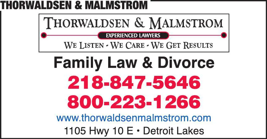 Attorneys - Divorce/Family/Guardianship print ad for Thorwaldsen & Malmstrom