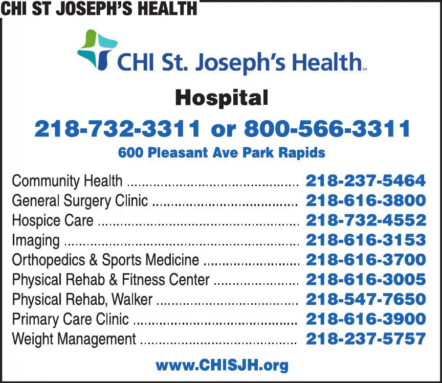 Hospitals print ad for Chi St Joseph's Health