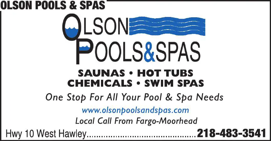 Pools print ad for Olson Pools & Spas