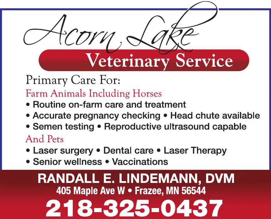 Veterinarians & Hospitals print ad for Acorn Lake Veterinary Service