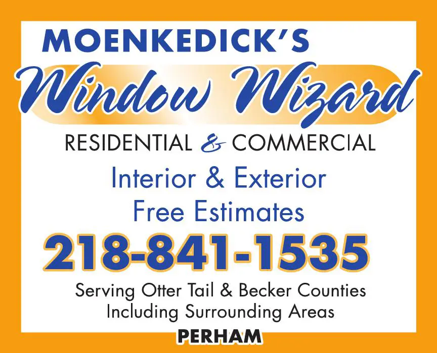 Window Cleaning print ad for Moenkedick's Window Wizard