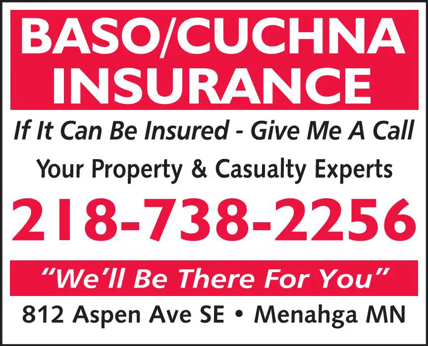 Insurance print ad for Baso Dick ^ Cuchna Joe Agency
