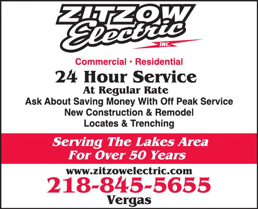 Electric Contractors print ad for Zitzow Electric Inc