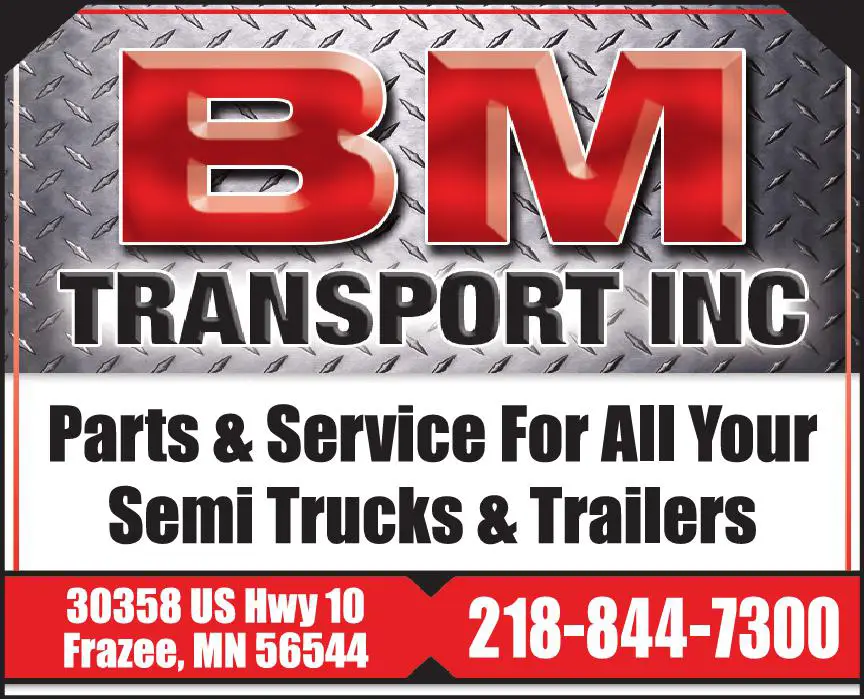 Truck Parts print ad for BM Transport Inc