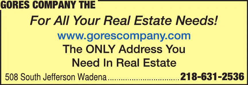 Real Estate print ad for Gores Company The