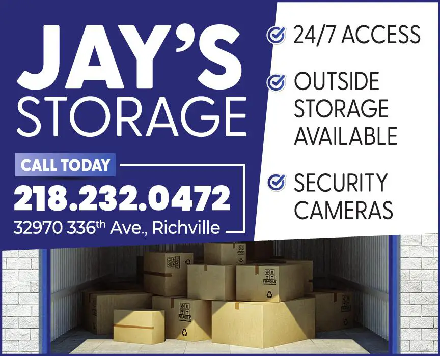 Storage - Household & Commercial print ad for Jay's Storage