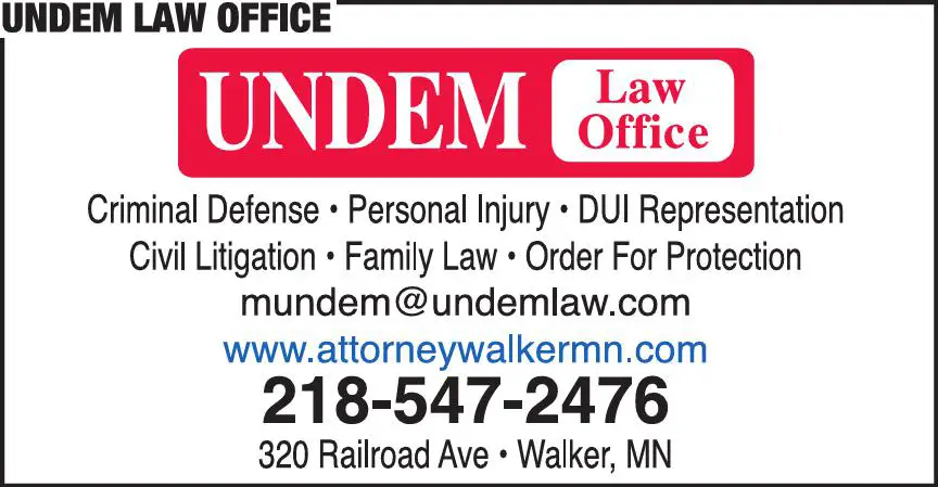 Attorneys - Divorce/Family/Guardianship print ad for Undem Law Office