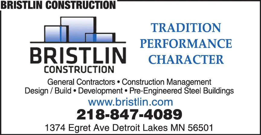 Contractors - General print ad for Bristlin Construction