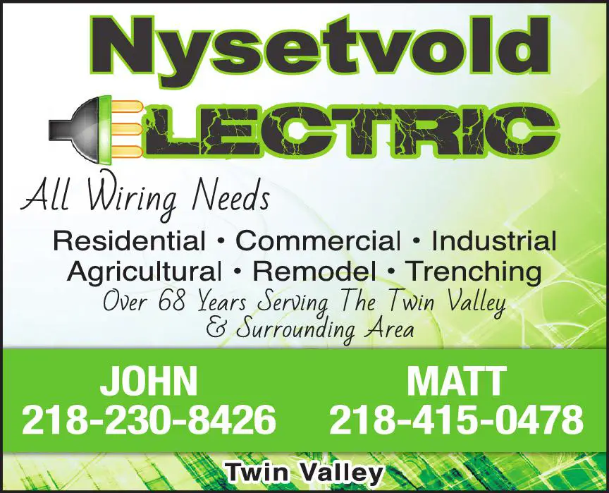 Electric Contractors print ad for Nysetvold Electric