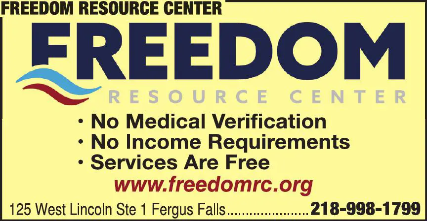 Disabled Persons Assistance print ad for Freedom Resource Center