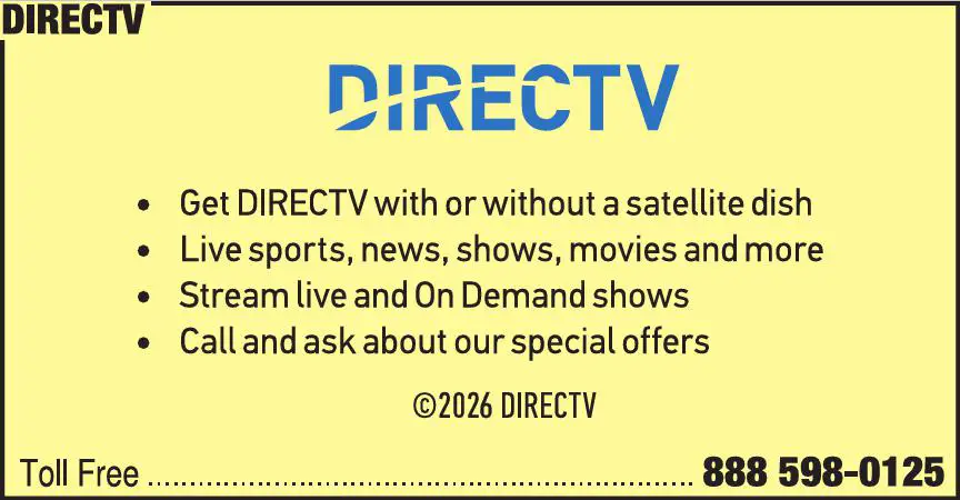 Satellite Equipment & Systems print ad for DirecTV