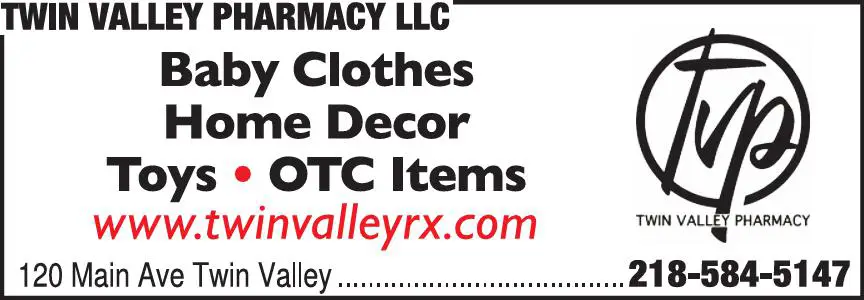 Gifts - Retail print ad for Twin Valley Pharmacy LLC