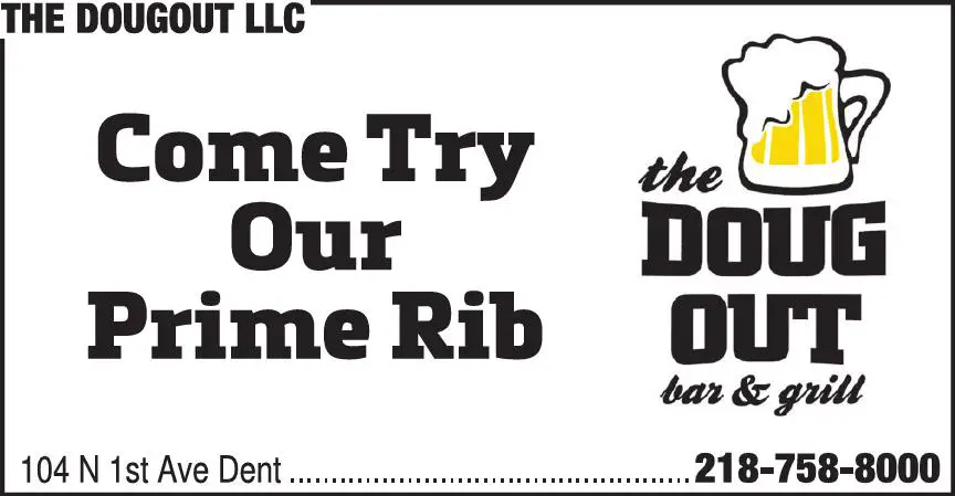 Restaurants - Bar & Grill print ad for The Dougout LLC