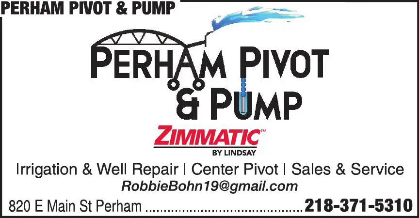Irrigation Systems & Equipment print ad for Perham Pivot & Pump