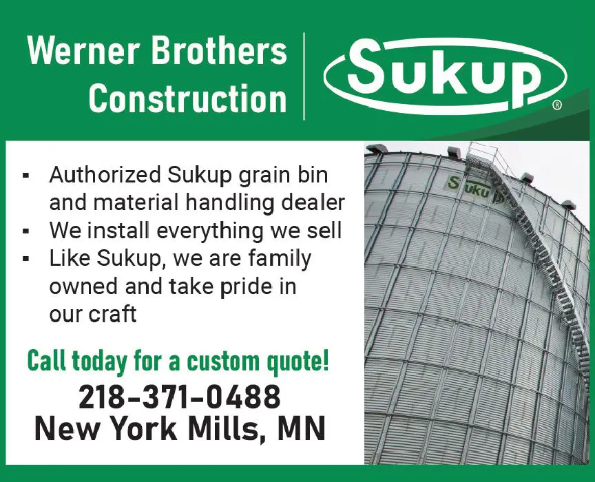 Grain Elevators - Equipment & Builders print ad for Werner Brothers Construction