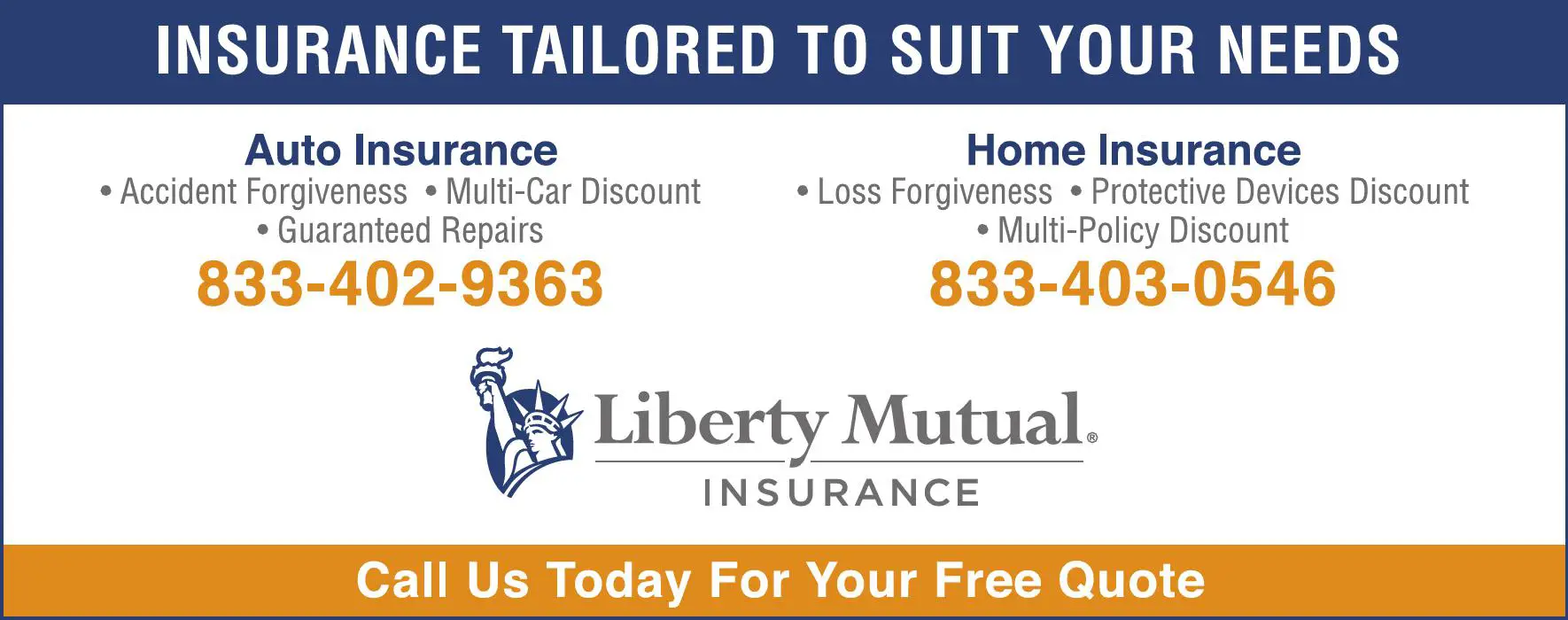 Insurance print ad for Liberty Mutual Insurance