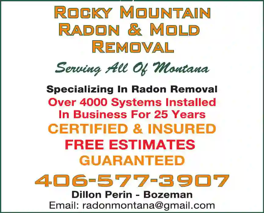 Radon Mitigation Services print ad for A Rocky Mountain Radon Removal