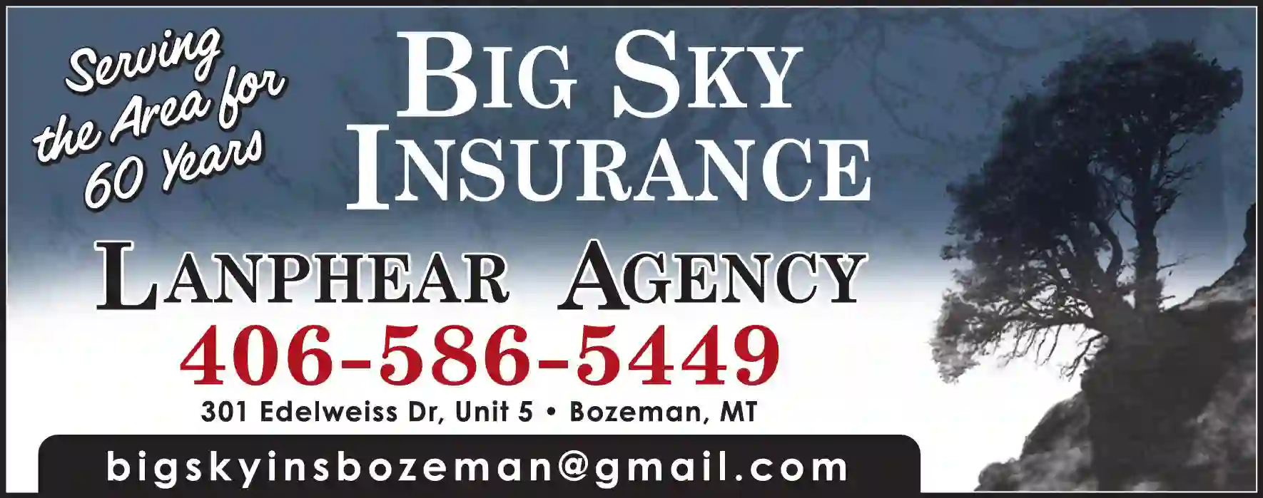 Insurance print ad for Big Sky Insurance Associates