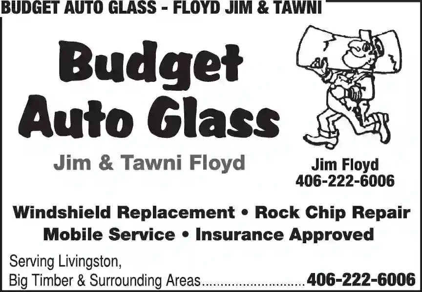Glass - Auto, Plate, Window print ad for Budget Auto Glass ^ Floyd Jim & Tawni