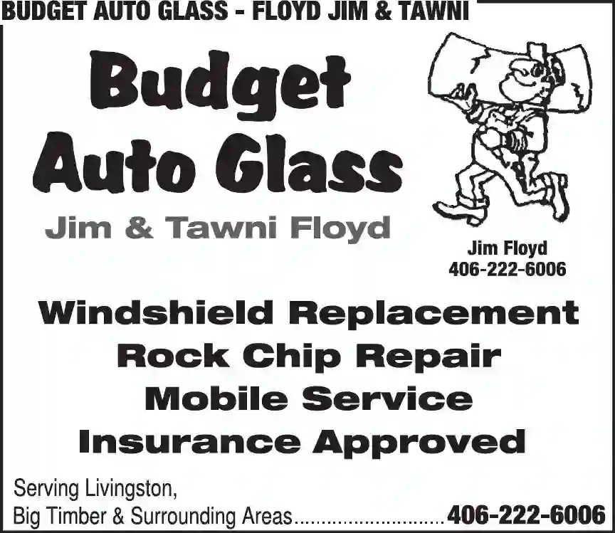 Windshield Glass & Repair print ad for Budget Auto Glass ^ Floyd Jim & Tawni
