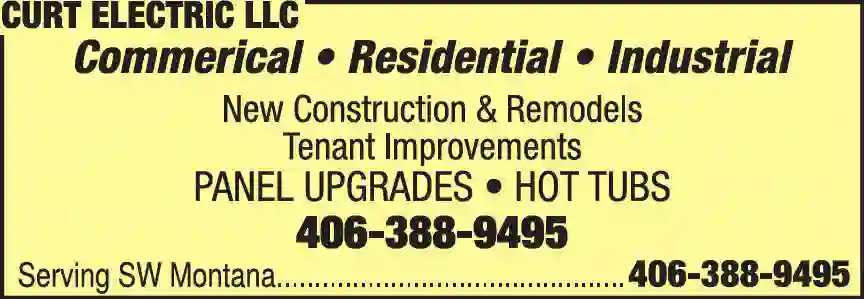 Electric Contractors print ad for Curt Electric LLC