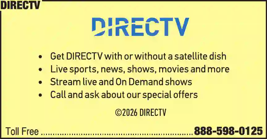 Satellite Equipment & Systems print ad for DirecTV