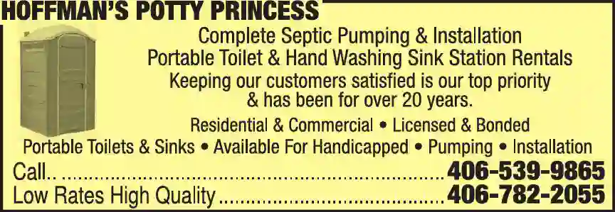 Toilets - Portable print ad for Hoffman's Potty Princess