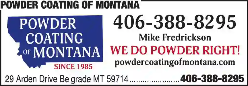 Powder Coatings print ad for Powder Coating Of Montana
