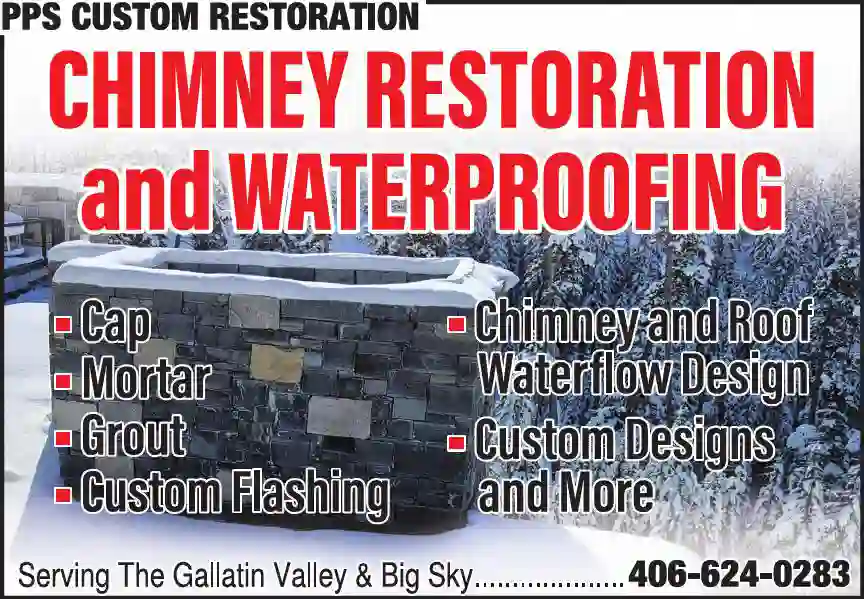 Chimney Builders & Repair print ad for PPS Custom Restoration