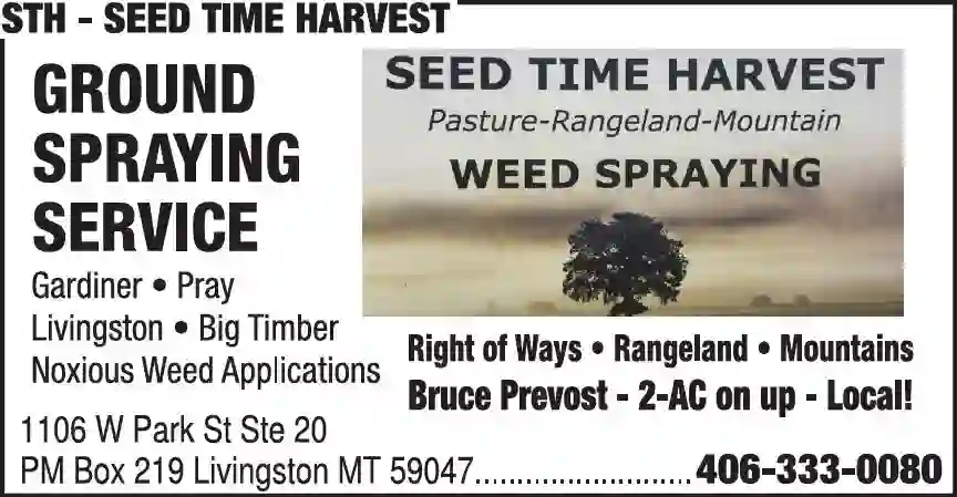 Weed Control print ad for STH ^ Seed Time Harvest